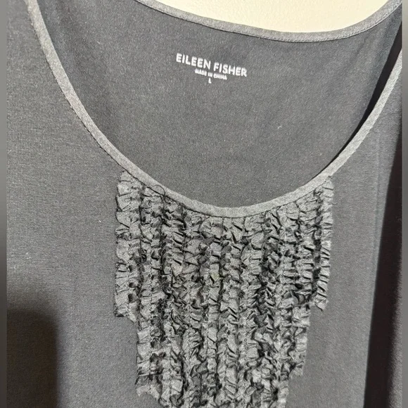 Eileen Fisher Ruffle Tank Top - Picture 2 of 5